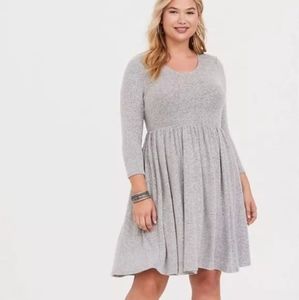 Torrid Size 0 Light Grey Super Soft Dress